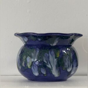 Small Violet & Orchid ceramic pots has 2 pieces. Handcrafted Ceramic Planter